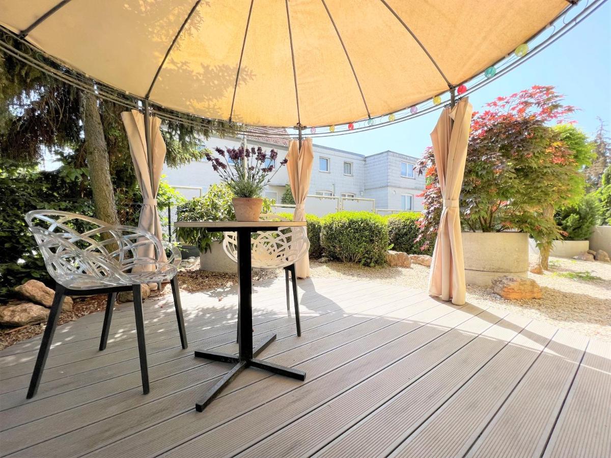 Korbstadt-Villa Rattan-Design Mit Balkon, Garten, Arbeitsplatz, Kueche 리흐텐펠즈 외부 사진